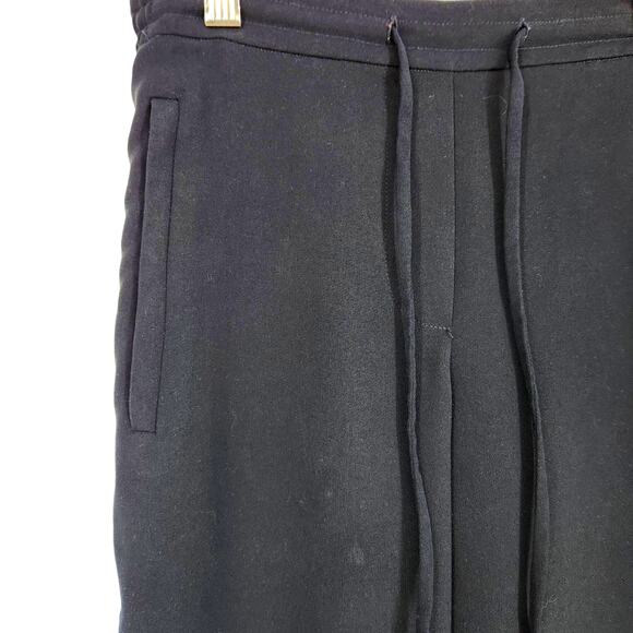 Vince Crepe lightweight Trouser Joggers Knit cuffs Side Stripe Womens Size XS - Picture 5 of 8